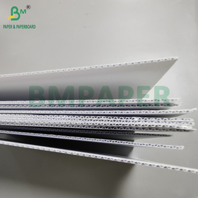 Parfüm kutusu kaplamaları için beyaz 3 katmanlı dalgalı kağıt E F flüt 70 x 100cm