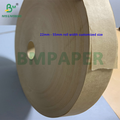 Kırma Küçük Boyutlar 30mm 32mm 24gsm 28gsm Kahverengi Kraft Paket Kağıdı Saman Paketleme