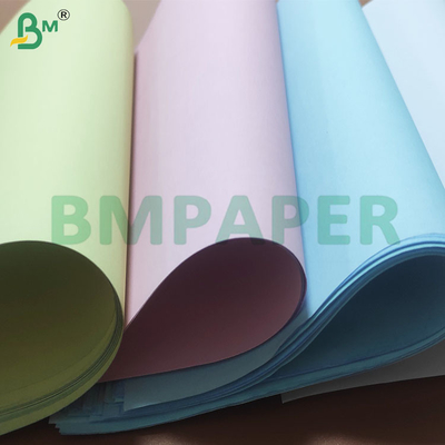 48-80 GSM Renkli Kaplamalı NCR Yazmak ve yazmak için karbonsuz kağıt
