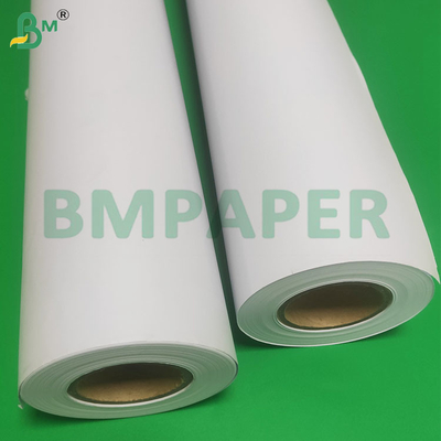 Büyük mürekkep emici 80GSM 610*150m CAD Plotter Kağıt rulları