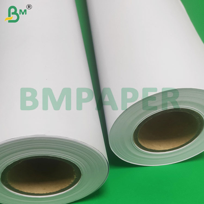 Büyük mürekkep emici 80GSM 610*150m CAD Plotter Kağıt rulları