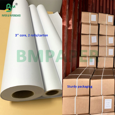 32 lb 35 lb Parlaklık Geniş formatlı CAD Bond Roll 24'' 36' x 100'
