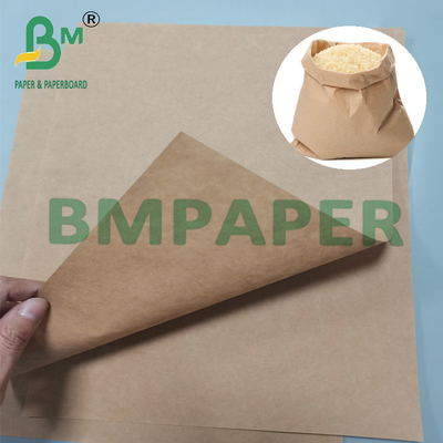 80g 25kg 40kg dayanıklı komposta edilebilir kahverengi genişletilebilir çuval kraft kağıdı