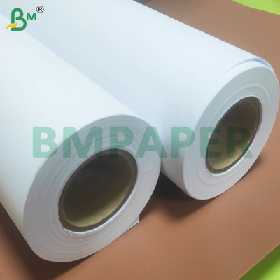 80 GSM Yüksek hassasiyetli Anti Curl CAD Plotter Kağıt Ruloları 614mm Genişlik