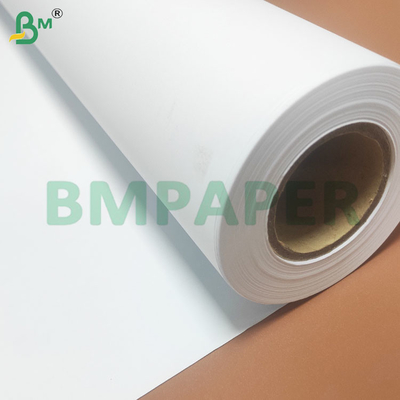 80 GSM Yüksek hassasiyetli Anti Curl CAD Plotter Kağıt Ruloları 614mm Genişlik