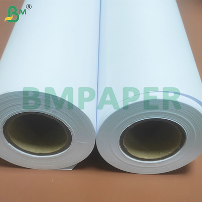 80 GSM Yüksek hassasiyetli Anti Curl CAD Plotter Kağıt Ruloları 614mm Genişlik