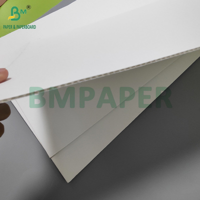 120+120+120g Kozmetik kaplama için beyaz dalgalı karton levhalar 30"x40"