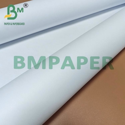 2 inç pürüzsüz yüzey Beyaz CAD Plotter Bond Kağıdı 24 inç x 150ft