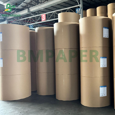MG Beyazlaşmamış Doğal Kahverengi Kuyruklu Kraft Kağıt 50 gramlık Makaralar 800 mm Geniş Çekirdek 76 mm