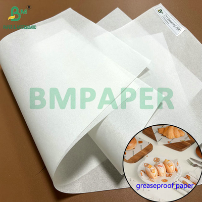 38g 40g Çaplanabilir Balmumu Yağ Dayanıklı Kağıt Ekmek Paketi için 12 "x 12"