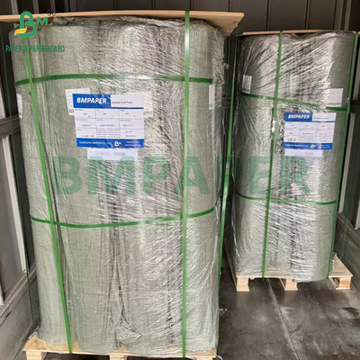0.55mm 0.60mm Koyu kahverengi pantolon etiketleri için Kraft kağıt ruloları 150cm X 100m