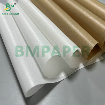 40g 50g Yapışkansız Beyaz Kahverengi Balmumuyla Kaplı Kağıt Pişirme için 12 "x 12"