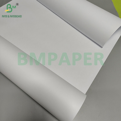 Mühendislik Çizimi için 20LB Beyaz Kaplamalı CAD Bağlama Kağıdı 36"*150ft Rulolar