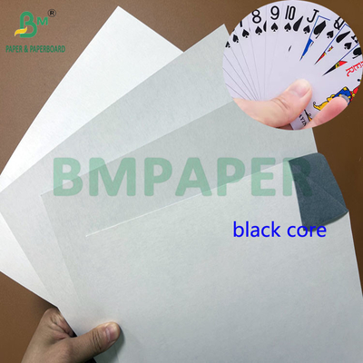 71cm Roll 280gm 300gm C2S Karakter kartları için siyah çekirdekli poker kağıdı