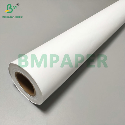 92 Parlak kaplı 24# CAD Bond Kağıt Paket başına 2 rulo 36' X 300ft 3' çekirdek