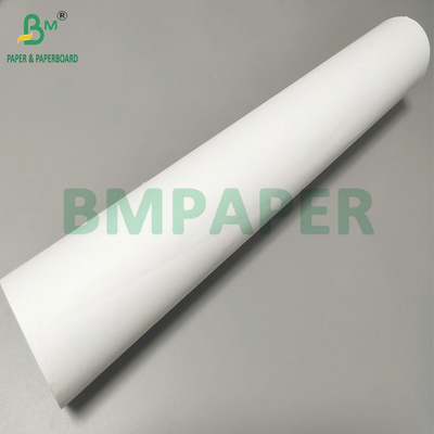 92 Parlak kaplı 24# CAD Bond Kağıt Paket başına 2 rulo 36' X 300ft 3' çekirdek