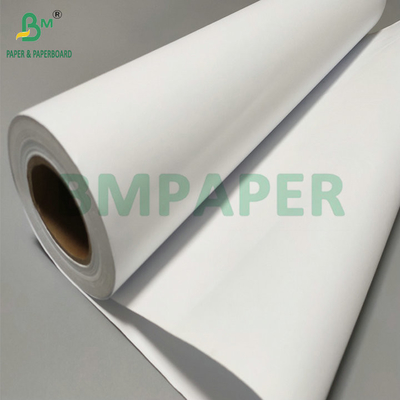 92 Parlak kaplı 24# CAD Bond Kağıt Paket başına 2 rulo 36' X 300ft 3' çekirdek