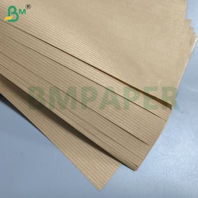 Yüksek Güç 50gm Saf MG Ribbed Kraft Kağıt Rulo 750mm