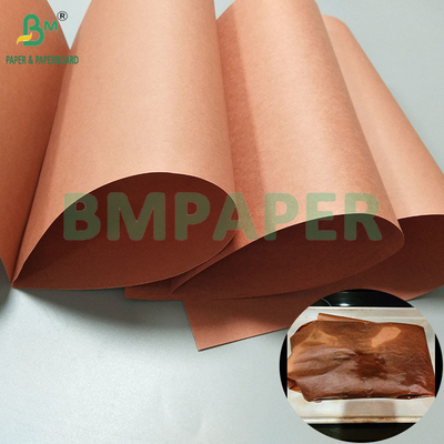 66 gram 70 gram Barbekü için kaplamamış pembe kasap kağıdı rulo 60cm*50m