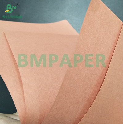 66gm 70gm Gıda sınıfı yağ geçirmez kaplamamış pembe kasap kağıdı 61cm*53m rulo