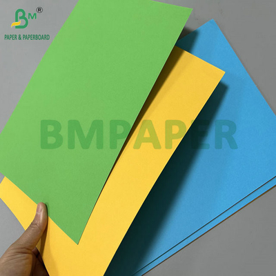 Normal baskı için 180 gram 220 gram Mavi Sarı Renkli Kapalı Kağıt 70 x 100cm