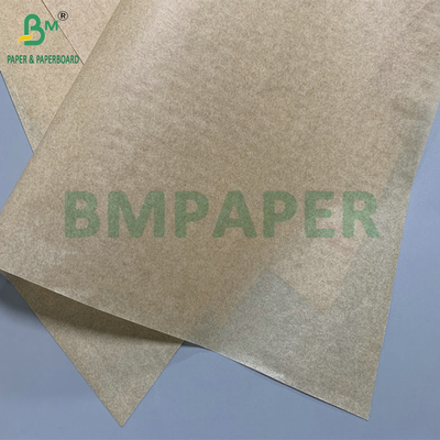 35gm 45gm Yapışkanlıktan Korumacı Kahverengi Parşömen Kağıt Yağ geçirmez Kağıt