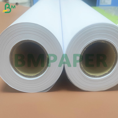 80gm Yüksek Beyazlık Çap için kaplamamış CAD Plotter Kağıt Ruloları