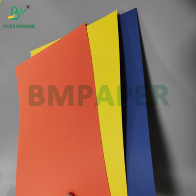 80gm 110gm Kaplamamış Renkli Bristol Kağıt Kartonu Okul El Sanatı 61 x 86cm