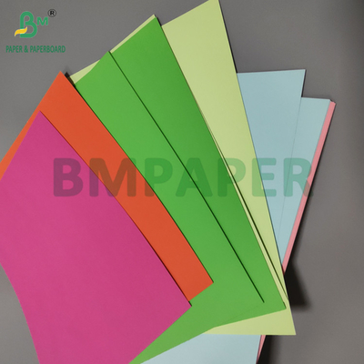 80gm 110gm Kaplamamış Renkli Bristol Kağıt Kartonu Okul El Sanatı 61 x 86cm