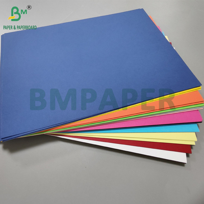 80gm 110gm Kaplamamış Renkli Bristol Kağıt Kartonu Okul El Sanatı 61 x 86cm