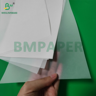 90gm 110gm Çizim izleme zarf için şeffaf kağıt 22' x 34'