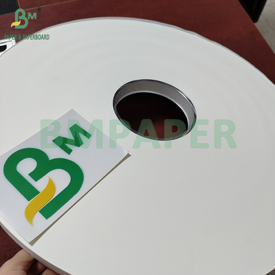24gm 28gm basılabilir ve PE kaplamalı beyaz saman sarma kağıdı rulo 50mm 44mm
