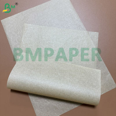 40gsm Hava Fritözü Fırın Kağıdı Çift Taraflı Silikonlu Kahverengi Kraft Özel Tabakalar / Rulolar