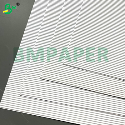 100Gsm Baskı Yapabilirliği Kutu Ambalajı İçin Beyaz Tek Yanlı Fluted Dalgalanmış Kağıt