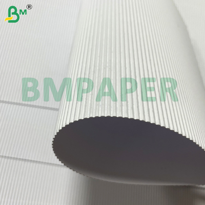 100Gsm Baskı Yapabilirliği Kutu Ambalajı İçin Beyaz Tek Yanlı Fluted Dalgalanmış Kağıt