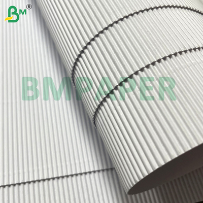 15.5*20" Beyaz Hafif Fluted Corrugated Kağıt Yemek ve Hediye Kutusu Paketleme için