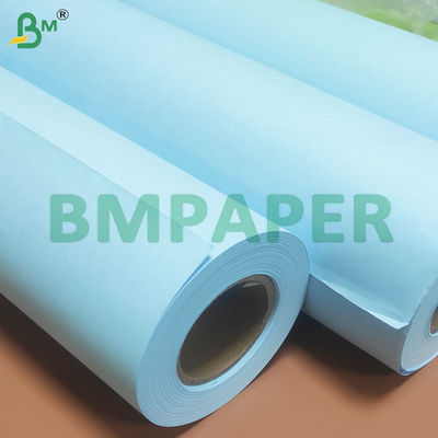 Çift taraflı Mavi 80gm Mühendislik çizimi için plan kağıdı ruloları