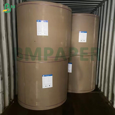 70gm Kahverengi Şeritli Kraft Kağıt Parlak Tek Taraflı Özel 30 - 180cm Rulo