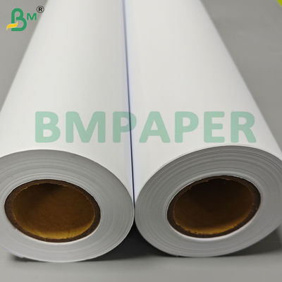 80Gsm 610mm*150m Uncoated Clear Image CAD Plotter Paper Rolls