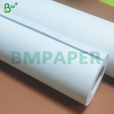 80 Gsm 2 inç 3 inç çekirdek boyutu Beyaz CAD Plotter Kağıt rulları