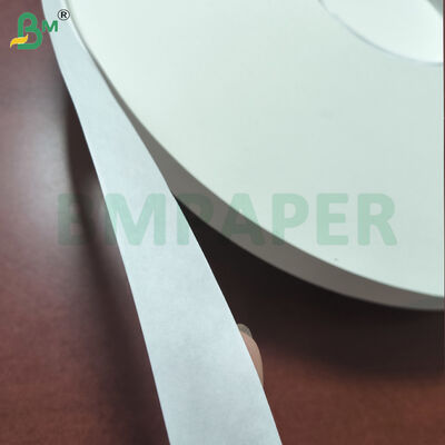 Parçalı rulolar, saman ambalajı için beyaz kraft kağıdı 24 gram 35 mm rulo