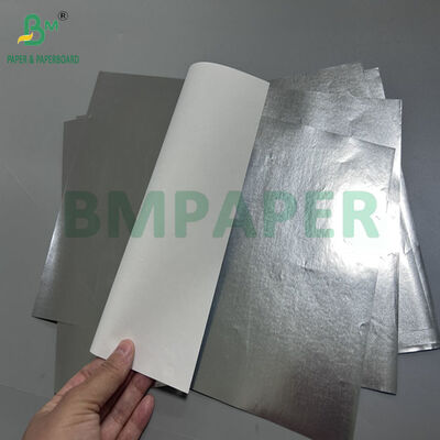 100gm 130gm 70 x 100cm Kaplama 1 Yan Gümüş Metal Kağıt Paket için