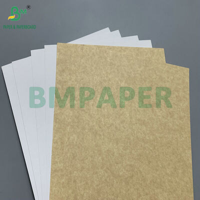 Dondurulmuş gıda kutuları ve fırın ambalajları için gıda sınıfı kaplı 365gm Kraft Back Board (CKB)