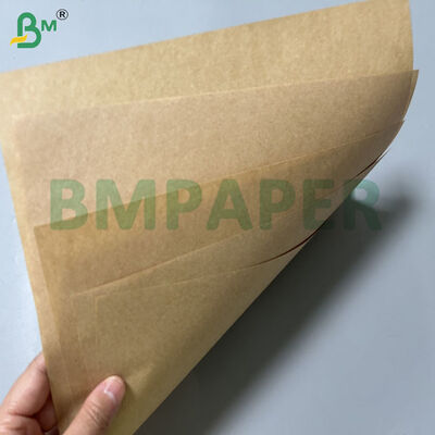 60gsm 70gsm Margarin İçin Kahverengi Yağ Korumalı Kağıt 1000mm 1100mm