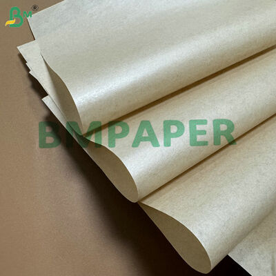 Gıda sınıfı ısı mühürlenebilir 15gm PE katmanlı 40g 50g Kahverengi ambalaj kağıdı plastik çatal ambalajlama