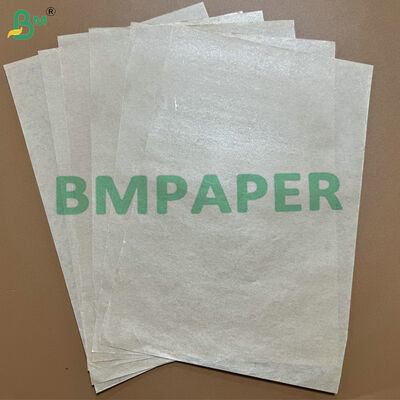 Gıda sınıfı ısı mühürlenebilir 15gm PE katmanlı 40g 50g Kahverengi ambalaj kağıdı plastik çatal ambalajlama