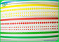 Özel Baskılı 60gsm 120gsm renkli baskı için gıda sınıfı kağıt rulo içme saman kağıt rulo