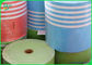 Özel Baskılı 60gsm 120gsm renkli baskı için gıda sınıfı kağıt rulo içme saman kağıt rulo