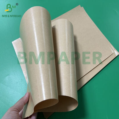 Gıda Sınıfı 40+9 Yemek giymeleri için poli kaplı kahverengi kraft kağıdı 800 mm 900 mm