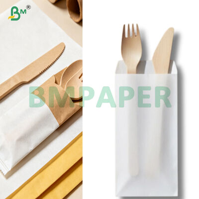 40+9 Poly kaplı beyaz kraft kağıdı PE katmanlı gıda kalitesi ambalaj kağıdı